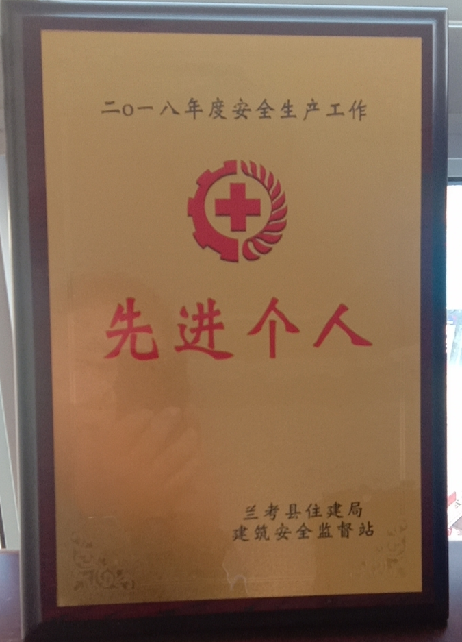 公司董事長被評為先進(jìn)個人